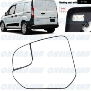 フォード トランジット コネクト 2014 - 22 カーアクセサリー 左側ヒーター付きリアミラー ガラス