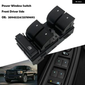 ウィンドウ コントロール スイッチ フロント 運転席側 2009-2020 シボレー トラバース 10390508 20945129