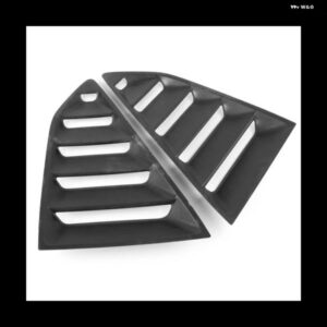 カーボン 1/4 リア サイドベント クォーターウィンドウルーバーシャッターカバー トリム 2016-2022 シボレー