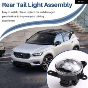 フロント バンパー LED フォグランプ ヒートシンク付き デイタイム ランニングライト ボルボ XC40 2018-2024ターンブレーキ