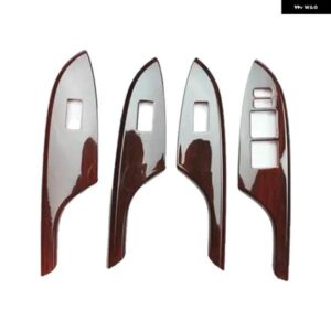 トヨタ COROLLA 2007-2013 左ハンドル 4ピース 木製 ABS 車ドア ウィンドウ リフト スイッチ ボタン カバー トリム 車