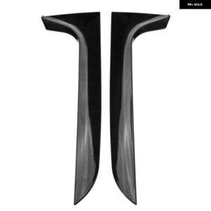 カーボン スタイル リアビハインドウィンドウスポイラー サイドストリップカバー トリム - アウディ A6 C7 ALLROAD TDI QUATTRO AVANT 2012-2018