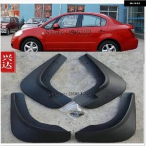 車用マッド フラップ 2007-2013 スズキ SX4 4ドアセダン マッド フラップ スプラッシュガード マッド フェンダー 2008 - 12