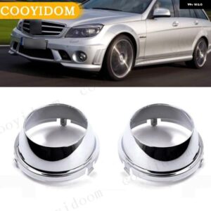 フォグライト カバー メルセデス ベンツ C63 AMG 2008 - 11 フロント バンパー フォグライト ランプ リング フレーム トリム A2048851774 A2048851874