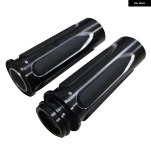 ブラックソフトタッチコンフォートハンド グリップ ハーレー ツーリング 1インチ エレクトロニック