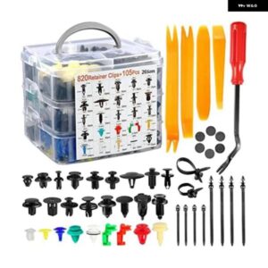 925個 車用 バンパー リテーナークリップ プラスチック リベット ファスナー ハンドルロッドクリップ 26サイズ オート プッシュピン リベットセット