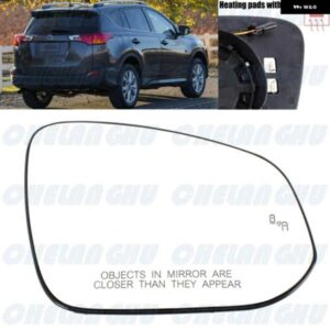 トヨタ RAV4 2014 - 18 カーアクセサリー 右側バックミラー ガラス ヒーター付き ブラインド スポット