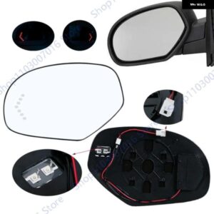 シボレー シルバラード サバーバン/ キャデラック エスカレード/GMC シエラ ユーコン ヒーター付きシグナルリアビューサイドミラー ガラスレンズ 15874992