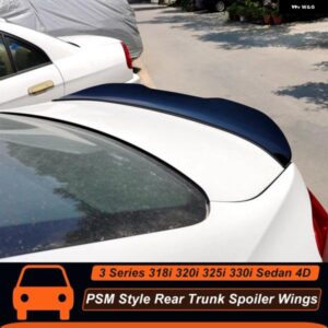 BMW 3シリーズ F30 F35 318I 320I 325I 330I セダン PSM スタイル カーリア トランク リッドスポイラー ウィング カーボンブラック 外装 アクセサリー