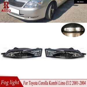 フォグランプ ヘッドライト バルブ 無 フロント バンパー ランプ 8122112160 8121112150 トヨタ カローラ コンビ リムジン E12 2001-2004