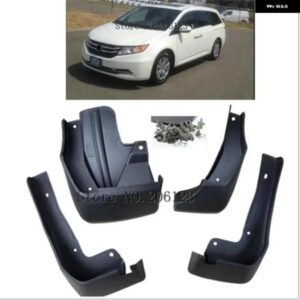 4個 車用 フロントリア フェンダーフレア ホンダ オデッセイ JD 2014 - 18 マッド フラップ スプラッシュガード オートマッド フラップ マッドガード