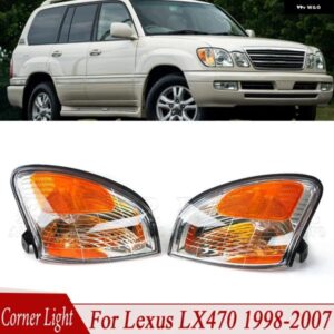 レクサス LX470 1998-2007 ウィンカーライト コーナーライト フロントサイド バンパー カーライト カーアクセサリー バルブ 無