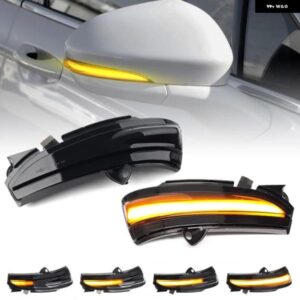 フォード モンデオ MK5 2014-2019 スモークレンズ LED サイドミラー ランプ アンバー サイド リアビュー ダイナミック ウィンカーライト 2個