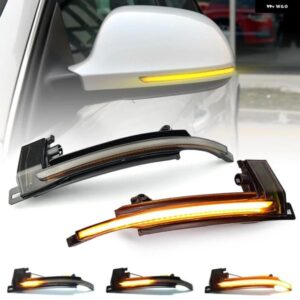 2個 アウディ A4 S4 A5 S5 B8/8K A6 S6 A8 S8 Q3 SQ3 A3/8P LED サイドミラー ランプ アンバー サイド リアビュー ダイナミック ウィンカーライト