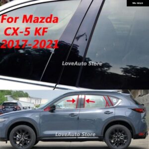 マツダ CX5 CX-5 KF 2017 - 21 カーウィンドウセンターコラムB Cピラー カバー トリム 外装 フレーム ストリップアクセサリー