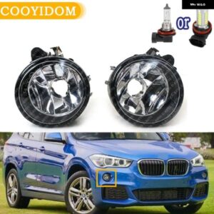 車用フロント フォグランプ LED 電球 /ハロゲン 電球 付き フォグランプ BMW X1 X3 X4 X5 X5M X6 X6M F48 2016-2018 63177238787 63177238788