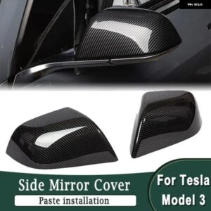 サイドバックミラー ハウジング カバー TESLA MODEL 3 2017-2023 サイドドア 外装 ウィング 装飾 シェルアクセサリー