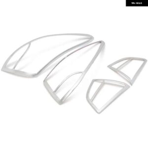 IX35 2010-2014 ABSクローム リア テールライト ランプフードデコレーションカバー トリム アクセサリー