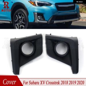 フレーム カバー フォグランプ トリム ベゼル カバー スバル XV クロストレック 2018 2019 2020 フロント バンパー フォグランプ ABS フロント フォグランプ