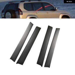 ドアウィンドウモールディングカバー トリム ステッカー トヨタ ランドクルーザー プラド 120 2003-2009ピラー ポスト トリム ドアセンター トリム パネル