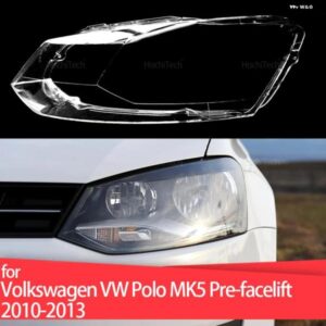 フォルクスワーゲン VW ポロ MK5 プレフェイスリフト 2010-2013 クリア ハウジング フロント ヘッドライト レンズ シェルカバー ランプカバー