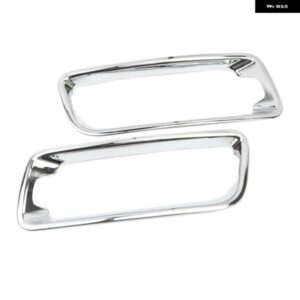クローム 1ペア フロント フォグランプ ドライビングランプカバー トリム 三菱 パジェロ V80 V93 V95 V97 V98 2015-2021 装飾