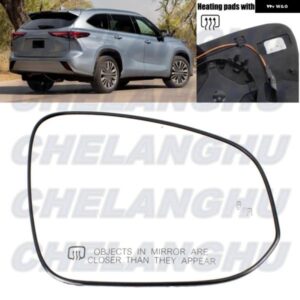 トヨタ ハイランダー LHD 2020 - 23 右側ヒーター付き ブラインド スポットリアミラー ガラス カーアクセサリー 89731-0E371