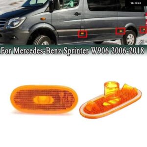 6個 サイドフェンダーマーカーランプ シェル バルブ 無 メルセデス ベンツ スプリンター W906 2006-2018 A0038202956 サイドシグナルクリアランスライト