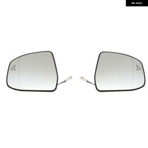 ドアウィングサイドミラー ガラス加熱 ブラインド スポットハザードバックプレート付き2個 フォード フォーカス MK2 MK3モンデオMK4 L + R