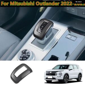 カーボン ギア シフト ノブカバー キャップ トリム 三菱 アウトランダー 2022-2023