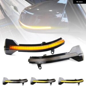 BMW 5/6/7シリーズ F10 F11 F07 F12 F13 F06 F01 LEDサイドミラー ランプ アンバー サイドリアビュー ダイナミックウィンカー ライト 2個
