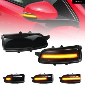 ボルボ C30 C70 S40 V40 V50 V70 S60 スモークレンズ LED サイドミラー ランプ アンバー サイド リアビュー ダイナミック ウィンカーライト