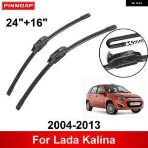 車用 ワイパー LADA KALINA 2004-2013 24インチ + 16インチ フロント リア ワイパー ブレード ブラシ カッター アクセサリー 2004 2005 2006