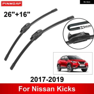 車用 ワイパー 日産 キックス 2017-2019 26インチ + 16インチ フロント リア ワイパー ブレード ブラシ カッター アクセサリー 2017 2018 2019