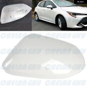 右側パールホワイト塗装リアミラー カバー キャップ ハウジング トヨタ カローラ2020 2021カーアクセサリー87915-52251-C2