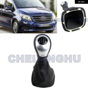 ベンツ W447 V200 V220 2014 - 19 カー スタイリング 6速 ギア シフト ノブ PU ブーツ 付き カーアクセサリー