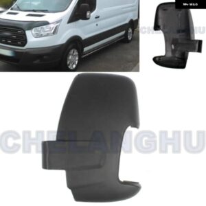 左側 サテンブラック リアミラー カバー ハウジング カバー キャップ フォード トランジット コネクト MK4 2014 - 21