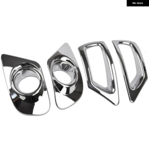 車用クローム フロントリア フォグランプ カバー トリム ダッジ ジャーニー フィアット フリーモント 2011 - 2018