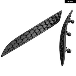 2個 交換用 カスタム 光沢 ハニカム テール リア フォグライト ランプ カバー トリム インサート ガーニッシュ ゴルフ 7.5 MK7.5