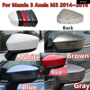 左ハンドル 用席側右 助手席側 バックミラー カバー ミラー フレーム シェル ハウジング トリム マツダ 3アクセラM3 2014 2015 2016