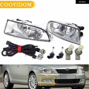 ヘッドランプ シュコダ オクタビア A5 A6 MK2 FL 2004-2010 - 13 フロントハロゲン フォグライト ランプ DRL スタイリング