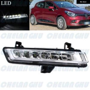 ルノー クリオ 2016 - 19 右側フロント バンパー LED DRL デイタイム ランニングライト ランプ 266051034