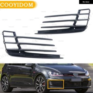 車フロント バンパー フォグランプ グリル フォグランプ オープンベント グリル 吸気カバー VW ゴルフ 7 GTI 2013-2016 フォグランプ グリル バンパー