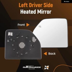 運転席側 牽引ミラー ガラスアッパー フォード F-150 2015-2021 FL3Z17K707T FL3Z17K707R