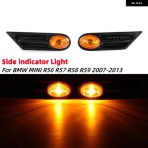 2個 車側 インジケーター ライト 流れるLEDシグナルウィンカー ダイナミックマーカーランプ BMW MINI R56 R57 R58 R59 2007-2013