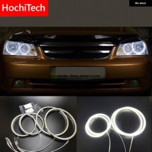 シボレー ラセッティ オプトラ ヌビラ 2002-2008 超高輝度 SMD ホワイト LED エンジェルアイ 2600LM リングキット デイタイム ライト