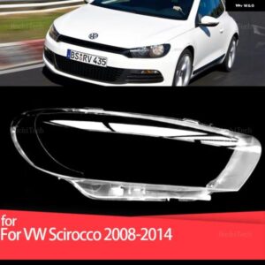 車用 ヘッドランプ カバー ヘッドライト レンズ ガラスカバー ランプシェード 明シェルレンズ カバー フォルクスワーゲン VW シロッコ プレフェイスリフト