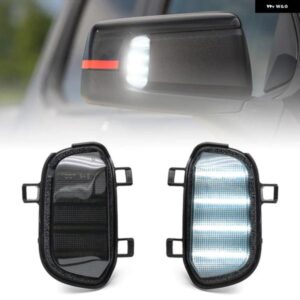 シボレー シルバラード GMC シエラ 1500 LTD 2019-2022 LED サイドミラー パドルランプ サイド リアビュー タスク ホワイトライト 2個