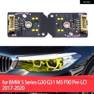 BMW 5シリーズ G30 G31 M5 F90 プレLCI 2017 - 20 レモンイエロー バラスト ヘッドライト LEDインサートボードチップ