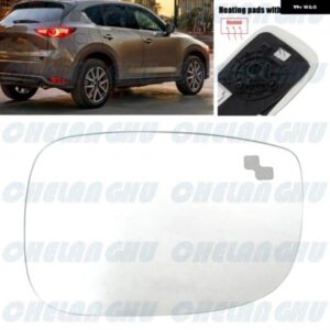 ワイヤーなし バックミラー ガラス マツダ CX-5 2017 - 20 ヨーロッパ バージョン 右側ヒーター付き ブラインド スポットガラス